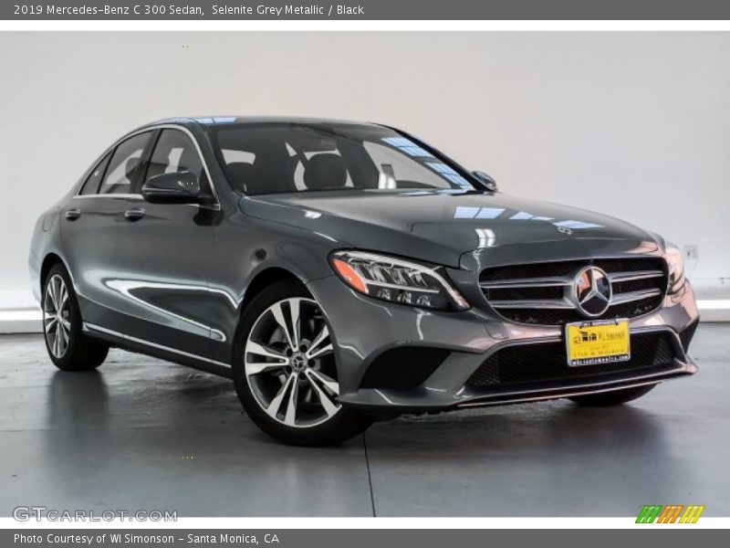 Selenite Grey Metallic / Black 2019 Mercedes-Benz C 300 Sedan