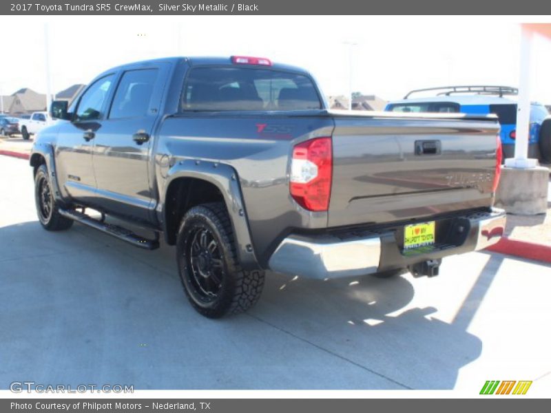 Silver Sky Metallic / Black 2017 Toyota Tundra SR5 CrewMax
