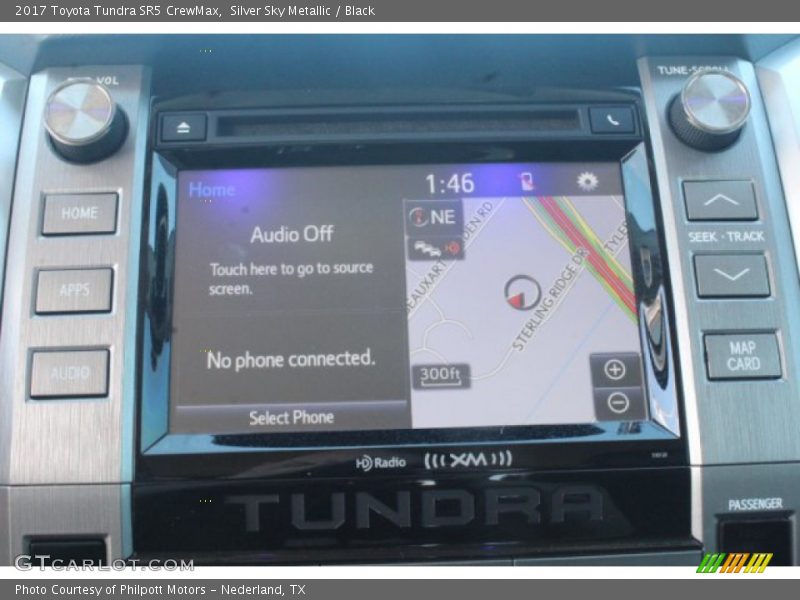 Silver Sky Metallic / Black 2017 Toyota Tundra SR5 CrewMax