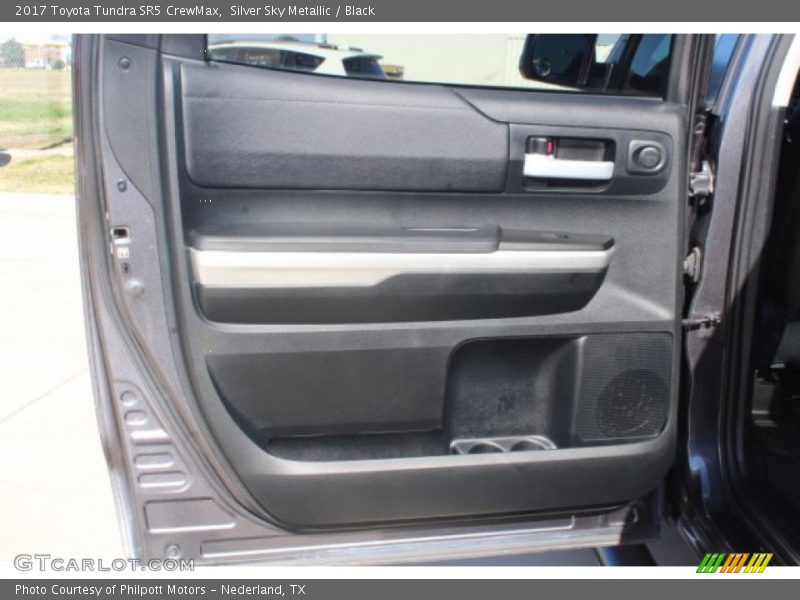 Silver Sky Metallic / Black 2017 Toyota Tundra SR5 CrewMax