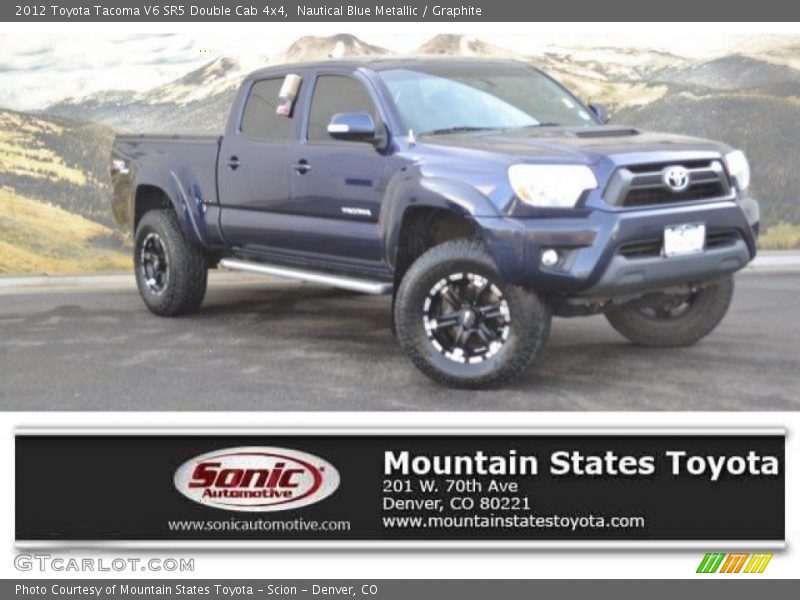 Nautical Blue Metallic / Graphite 2012 Toyota Tacoma V6 SR5 Double Cab 4x4
