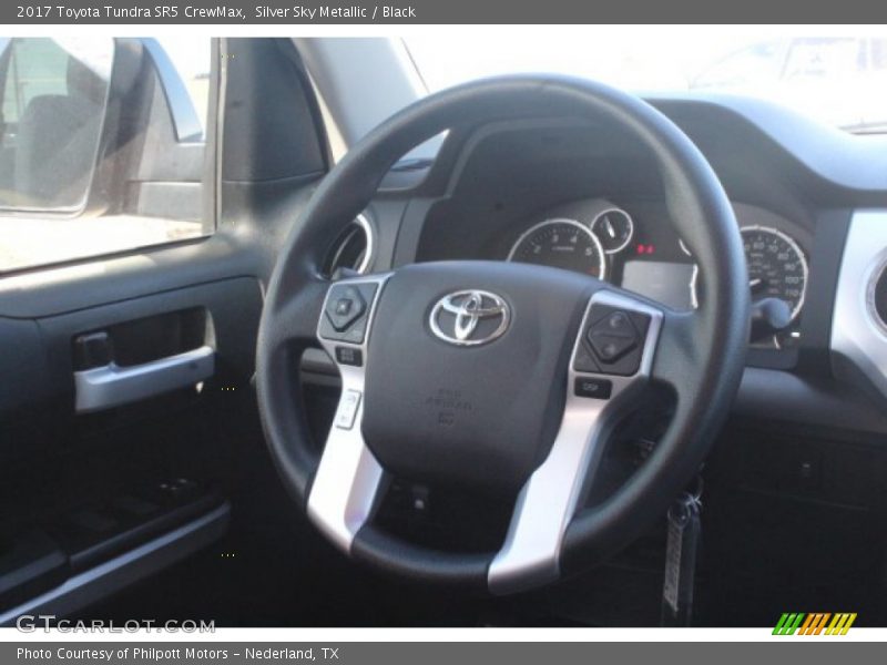 Silver Sky Metallic / Black 2017 Toyota Tundra SR5 CrewMax