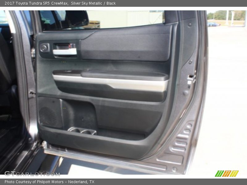 Silver Sky Metallic / Black 2017 Toyota Tundra SR5 CrewMax