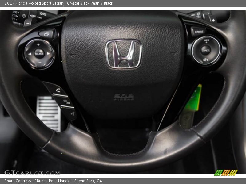 Crystal Black Pearl / Black 2017 Honda Accord Sport Sedan