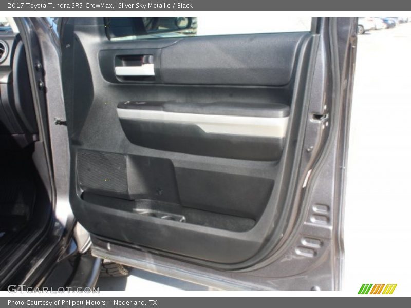 Silver Sky Metallic / Black 2017 Toyota Tundra SR5 CrewMax