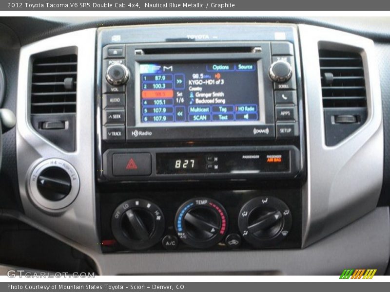 Nautical Blue Metallic / Graphite 2012 Toyota Tacoma V6 SR5 Double Cab 4x4