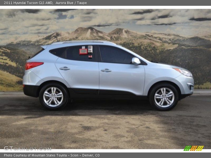 Aurora Blue / Taupe 2011 Hyundai Tucson GLS AWD