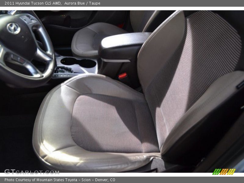 Aurora Blue / Taupe 2011 Hyundai Tucson GLS AWD