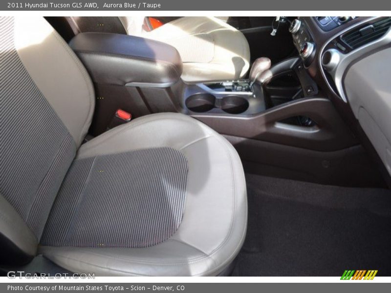 Aurora Blue / Taupe 2011 Hyundai Tucson GLS AWD