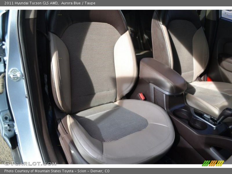 Aurora Blue / Taupe 2011 Hyundai Tucson GLS AWD