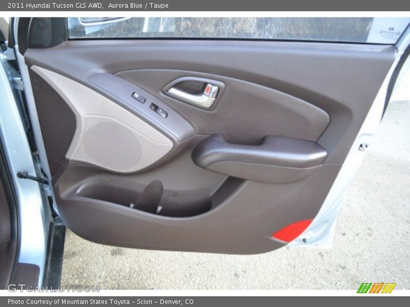 Aurora Blue / Taupe 2011 Hyundai Tucson GLS AWD