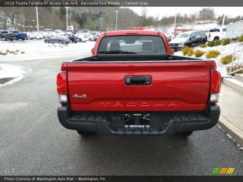 Barcelona Red Metallic / Cement Gray 2019 Toyota Tacoma SR Access Cab 4x4