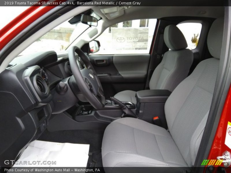 Front Seat of 2019 Tacoma SR Access Cab 4x4