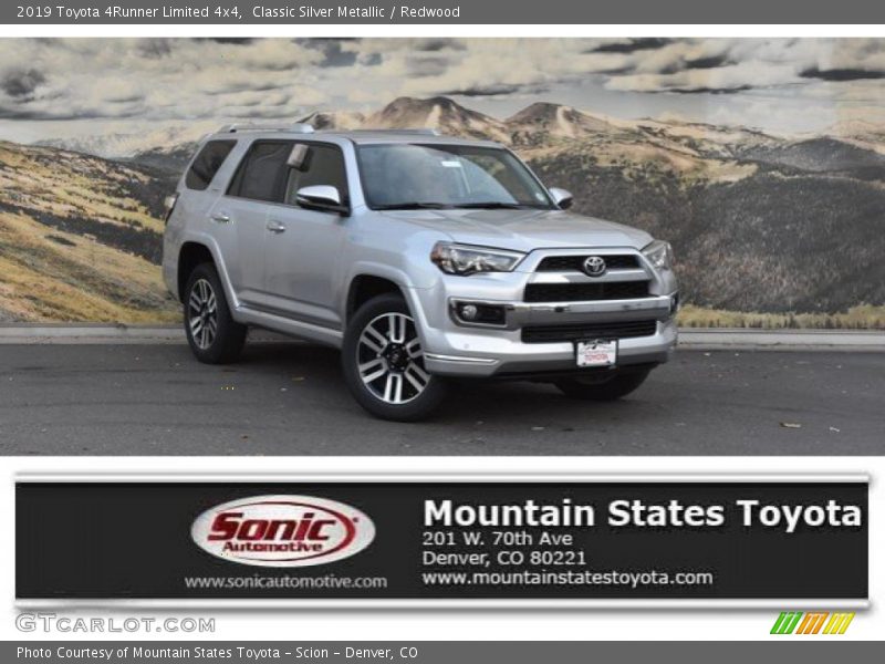 Classic Silver Metallic / Redwood 2019 Toyota 4Runner Limited 4x4