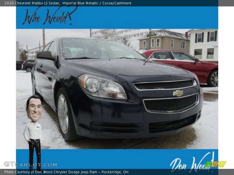 Imperial Blue Metallic / Cocoa/Cashmere 2010 Chevrolet Malibu LS Sedan