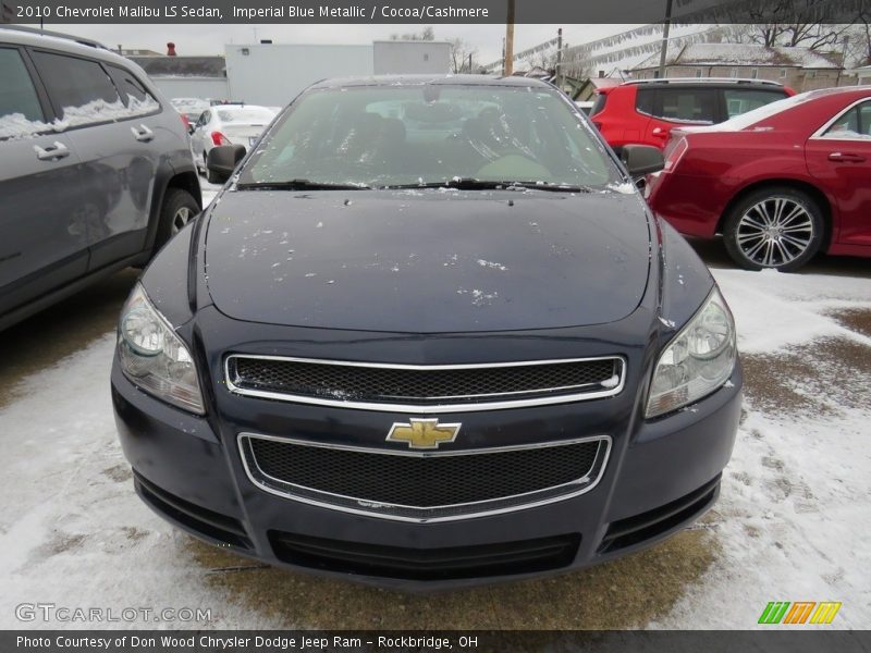 Imperial Blue Metallic / Cocoa/Cashmere 2010 Chevrolet Malibu LS Sedan