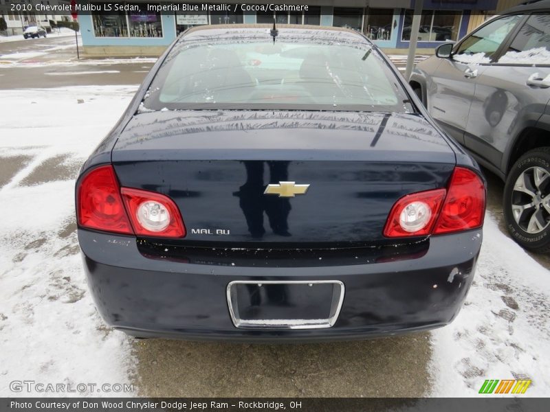 Imperial Blue Metallic / Cocoa/Cashmere 2010 Chevrolet Malibu LS Sedan
