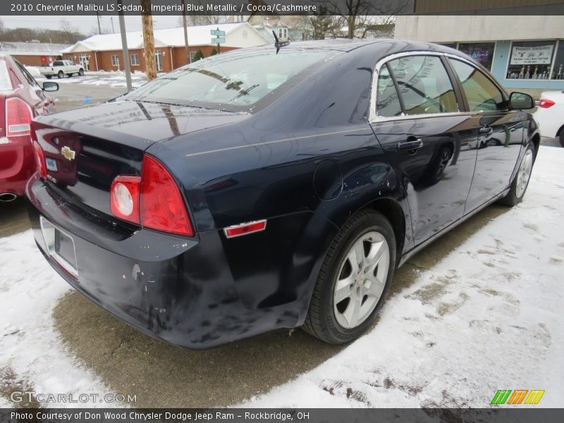 Imperial Blue Metallic / Cocoa/Cashmere 2010 Chevrolet Malibu LS Sedan