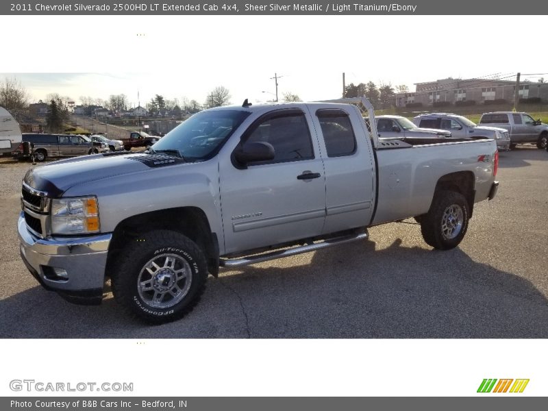 Sheer Silver Metallic / Light Titanium/Ebony 2011 Chevrolet Silverado 2500HD LT Extended Cab 4x4