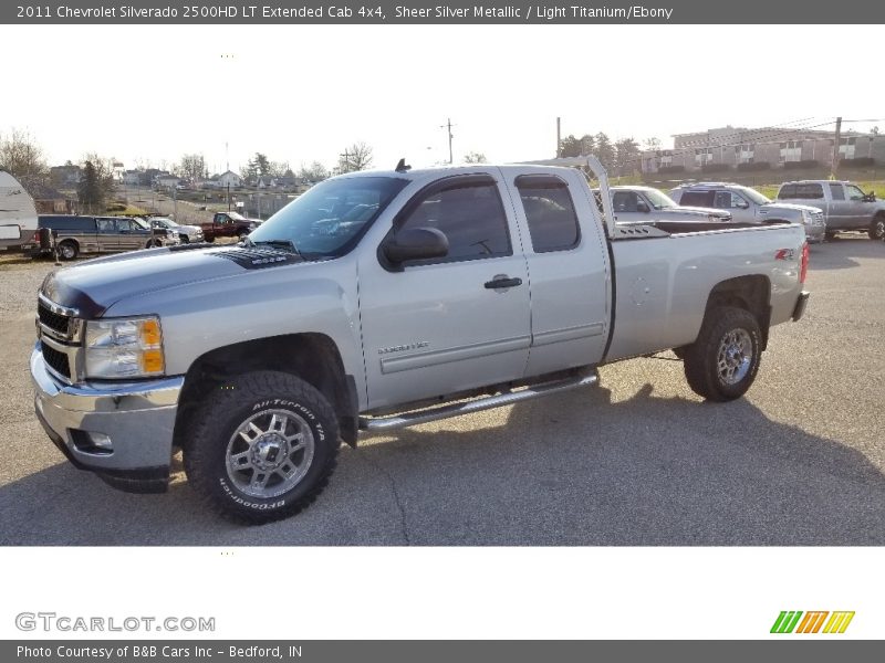 Sheer Silver Metallic / Light Titanium/Ebony 2011 Chevrolet Silverado 2500HD LT Extended Cab 4x4