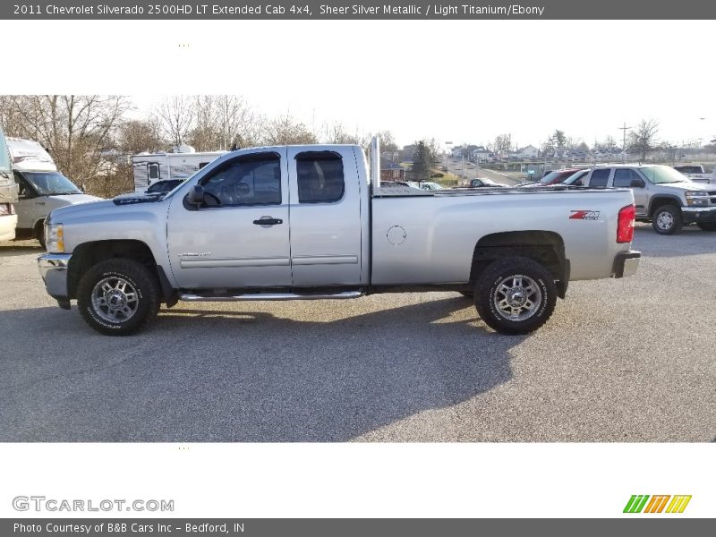 Sheer Silver Metallic / Light Titanium/Ebony 2011 Chevrolet Silverado 2500HD LT Extended Cab 4x4