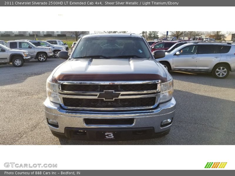 Sheer Silver Metallic / Light Titanium/Ebony 2011 Chevrolet Silverado 2500HD LT Extended Cab 4x4