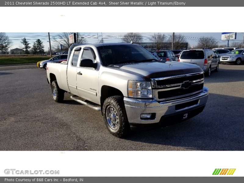 Sheer Silver Metallic / Light Titanium/Ebony 2011 Chevrolet Silverado 2500HD LT Extended Cab 4x4