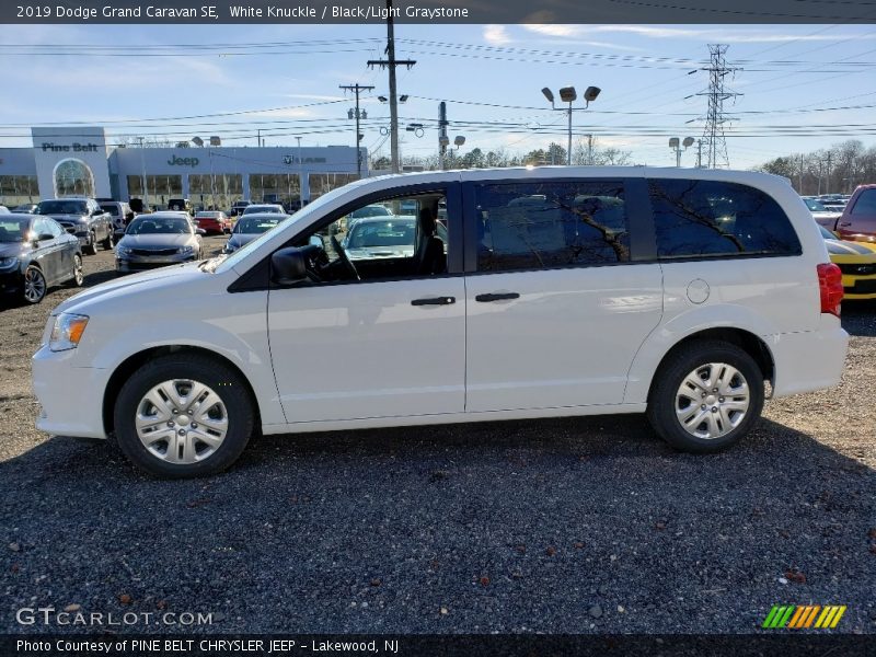 White Knuckle / Black/Light Graystone 2019 Dodge Grand Caravan SE