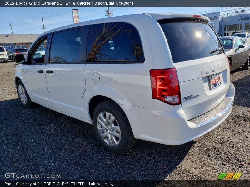 White Knuckle / Black/Light Graystone 2019 Dodge Grand Caravan SE