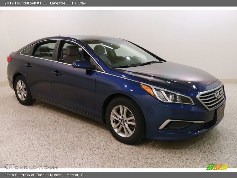 Lakeside Blue / Gray 2017 Hyundai Sonata SE