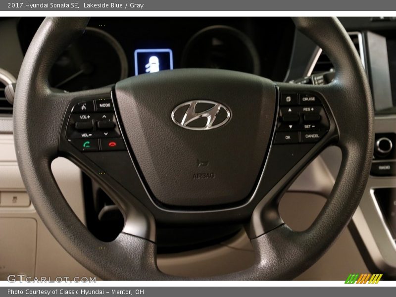 Lakeside Blue / Gray 2017 Hyundai Sonata SE