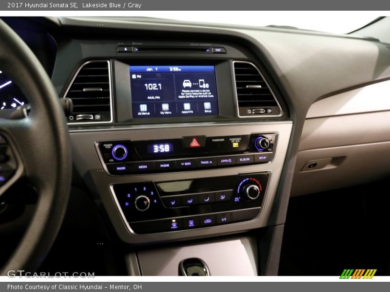 Lakeside Blue / Gray 2017 Hyundai Sonata SE