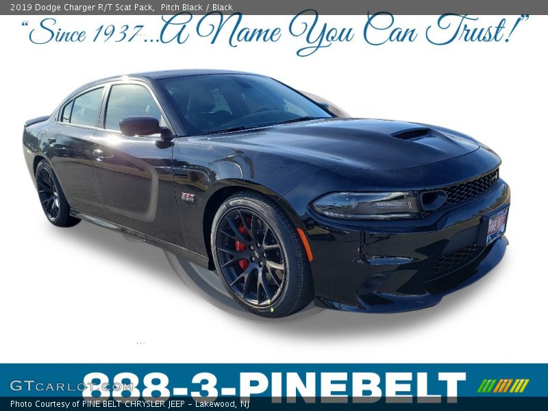Pitch Black / Black 2019 Dodge Charger R/T Scat Pack