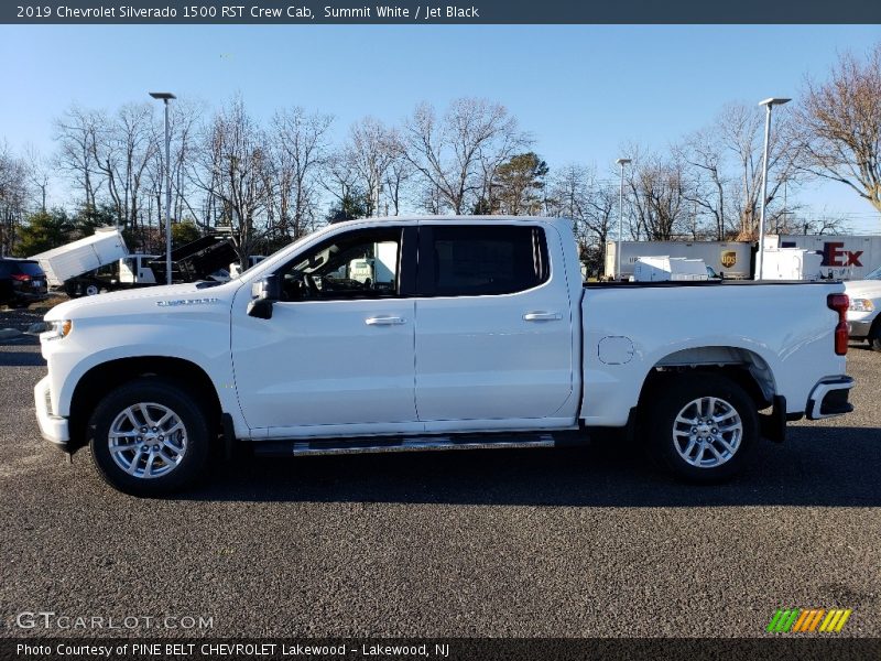 Summit White / Jet Black 2019 Chevrolet Silverado 1500 RST Crew Cab