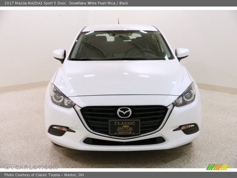 Snowflake White Pearl Mica / Black 2017 Mazda MAZDA3 Sport 5 Door