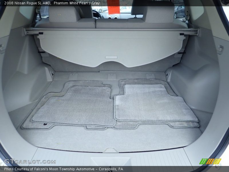 Phantom White Pearl / Gray 2008 Nissan Rogue SL AWD
