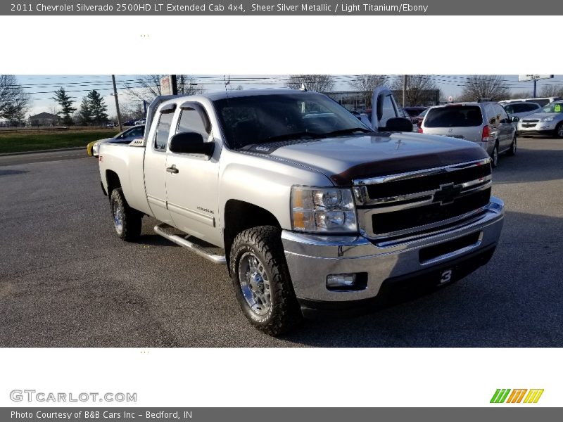 Sheer Silver Metallic / Light Titanium/Ebony 2011 Chevrolet Silverado 2500HD LT Extended Cab 4x4