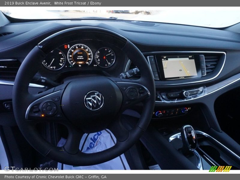 White Frost Tricoat / Ebony 2019 Buick Enclave Avenir