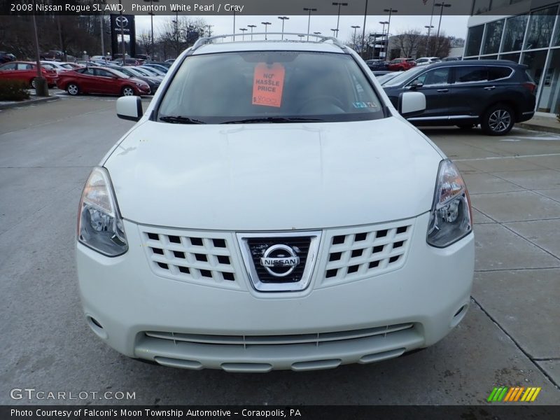 Phantom White Pearl / Gray 2008 Nissan Rogue SL AWD