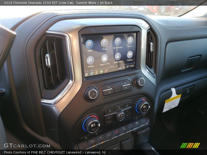 Summit White / Jet Black 2019 Chevrolet Silverado 1500 RST Crew Cab