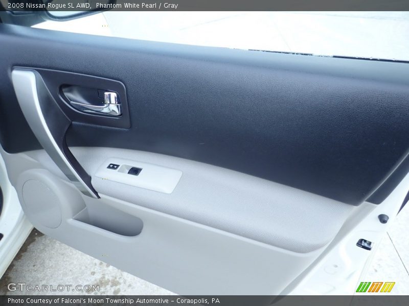 Phantom White Pearl / Gray 2008 Nissan Rogue SL AWD