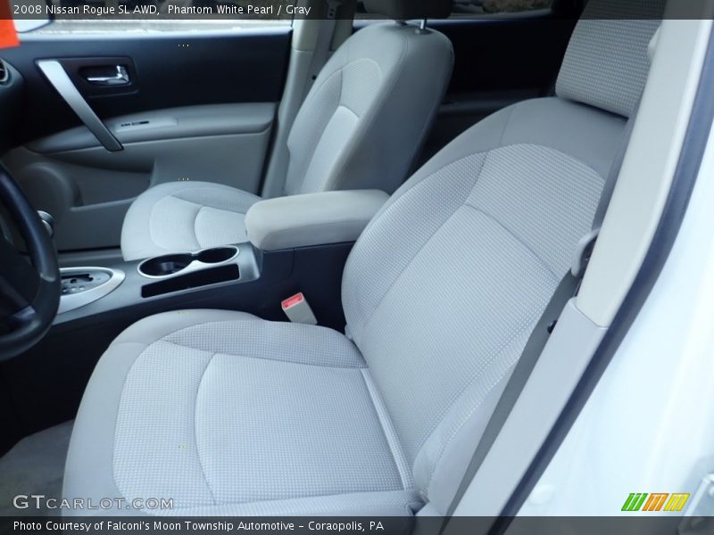 Phantom White Pearl / Gray 2008 Nissan Rogue SL AWD
