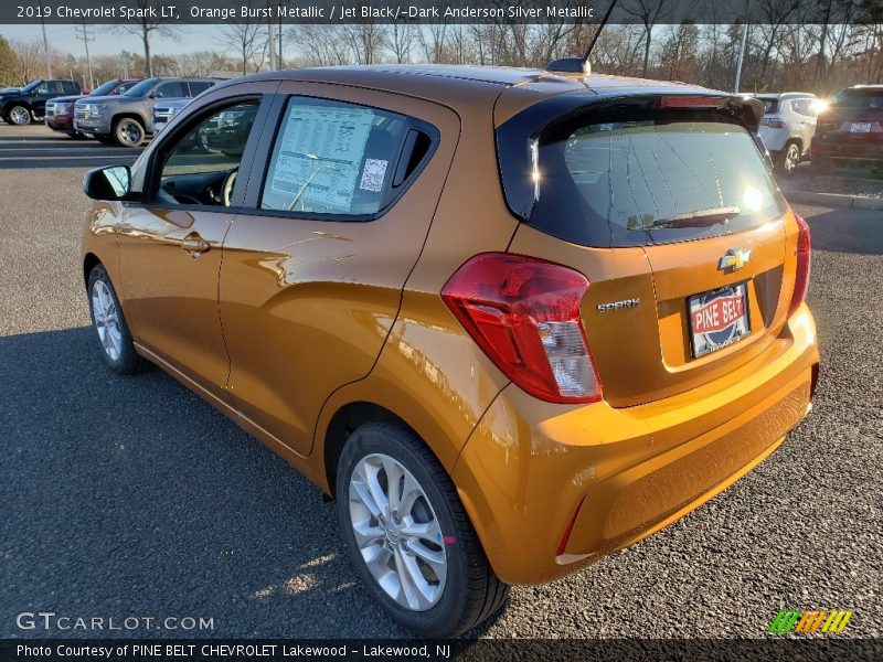 Orange Burst Metallic / Jet Black/­Dark Anderson Silver Metallic 2019 Chevrolet Spark LT