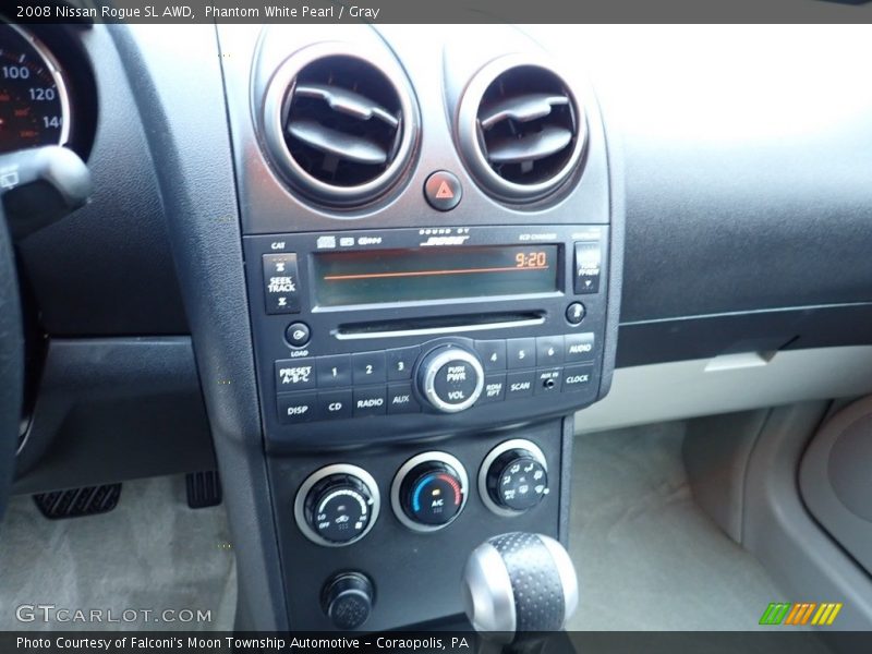 Phantom White Pearl / Gray 2008 Nissan Rogue SL AWD