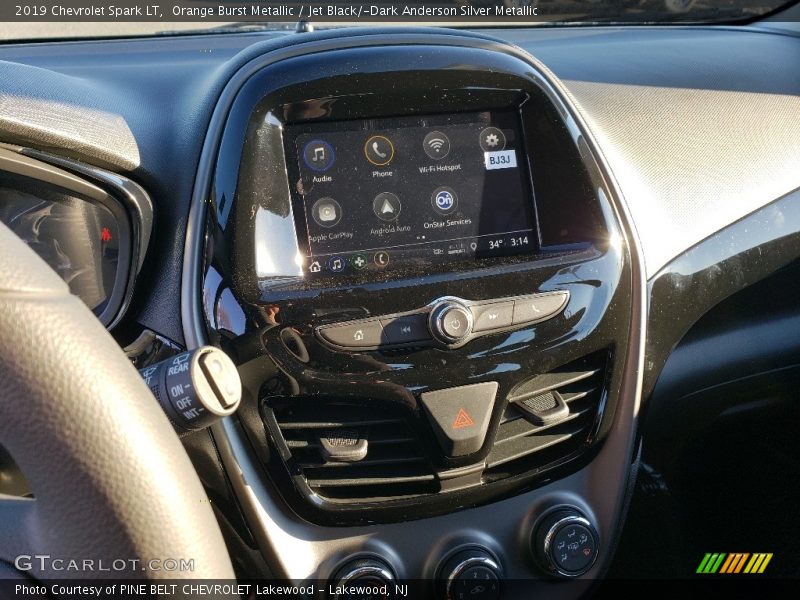 Orange Burst Metallic / Jet Black/­Dark Anderson Silver Metallic 2019 Chevrolet Spark LT