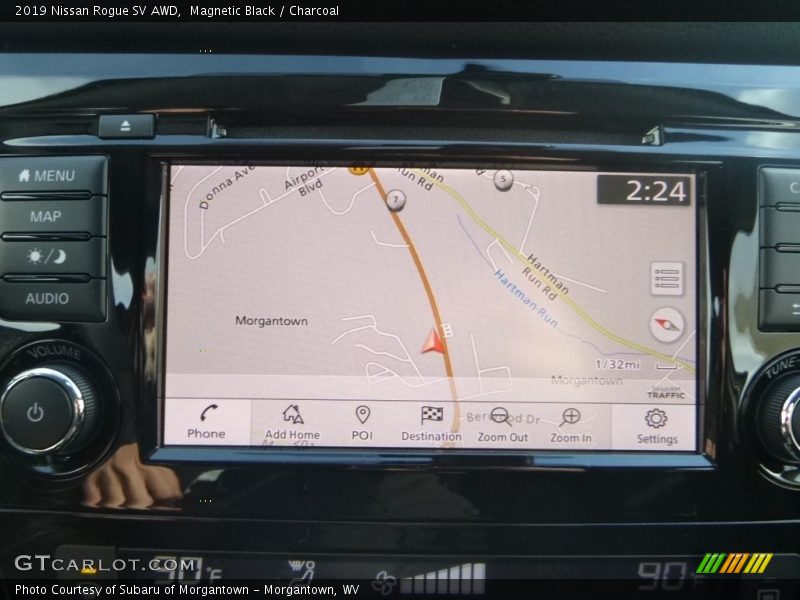 Magnetic Black / Charcoal 2019 Nissan Rogue SV AWD
