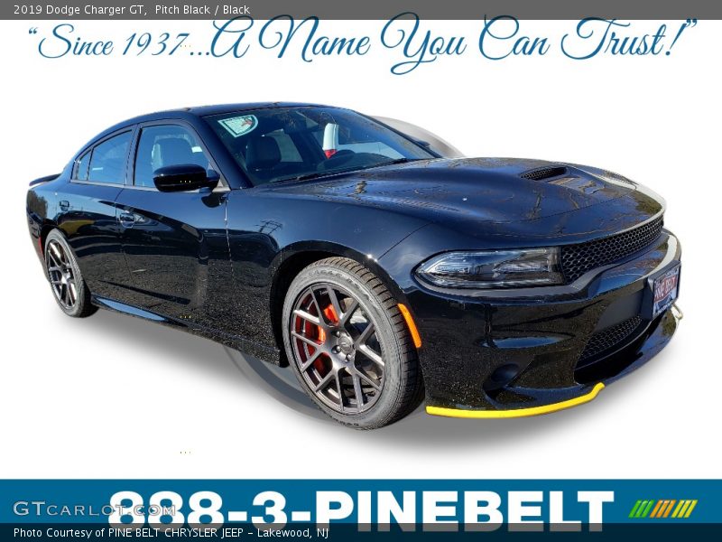 Pitch Black / Black 2019 Dodge Charger GT