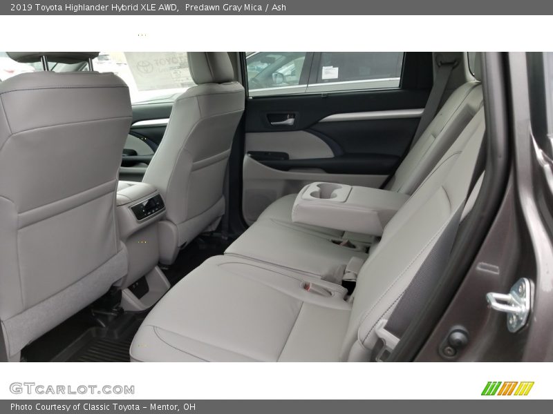 Rear Seat of 2019 Highlander Hybrid XLE AWD