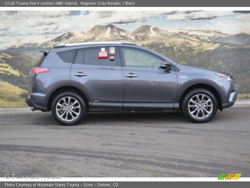 Magnetic Gray Metallic / Black 2018 Toyota RAV4 Limited AWD Hybrid