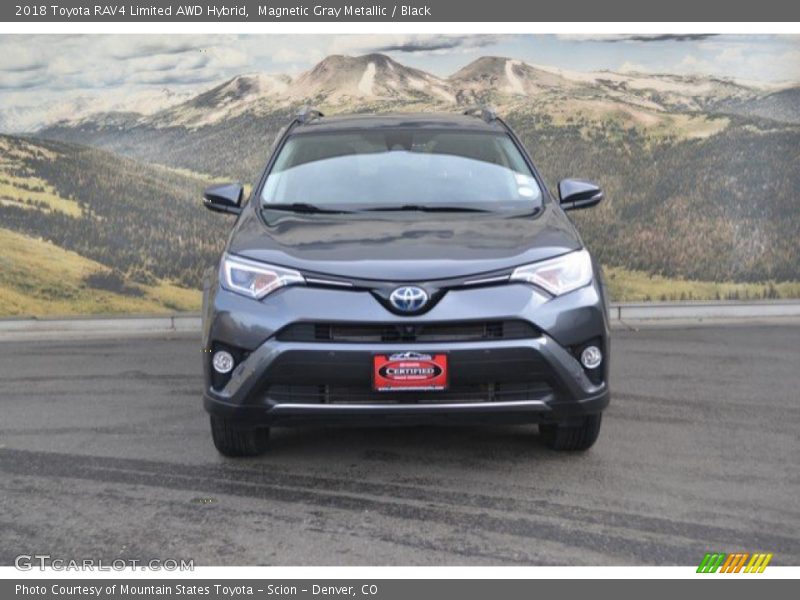 Magnetic Gray Metallic / Black 2018 Toyota RAV4 Limited AWD Hybrid